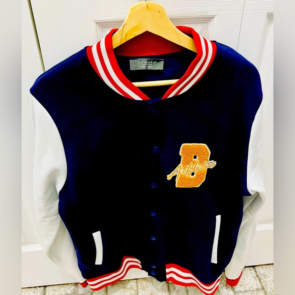 Like New - Primark baseball unisex sweater jacket - Picture 2 of 4